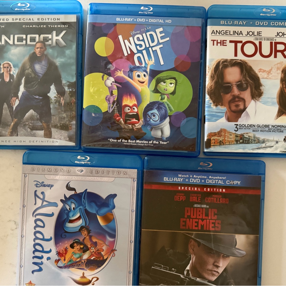 Blu-ray Movie Collection - Blue Cases